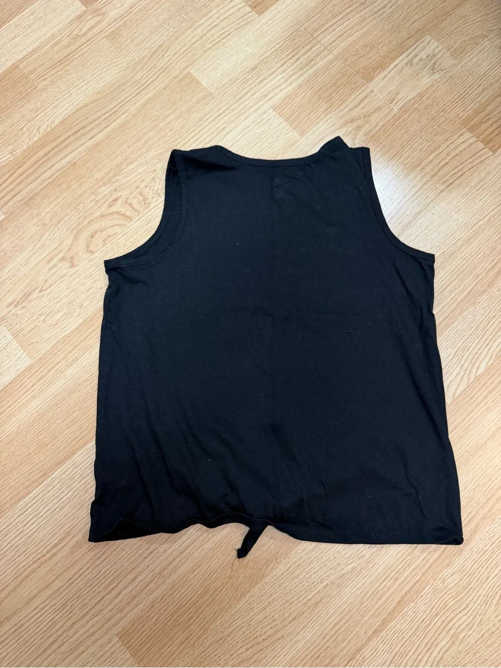 Justice Girls XL 16/18 Be Kind Always Rainbow Graphic Black Glitter Tank Top